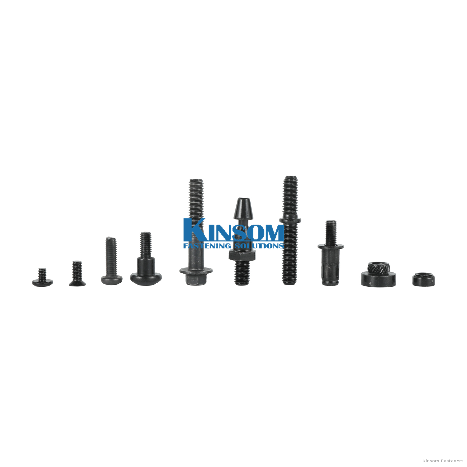 Double thread bolt stud bolt Steel grade 8.8 auto parts customized fastener zinc coating